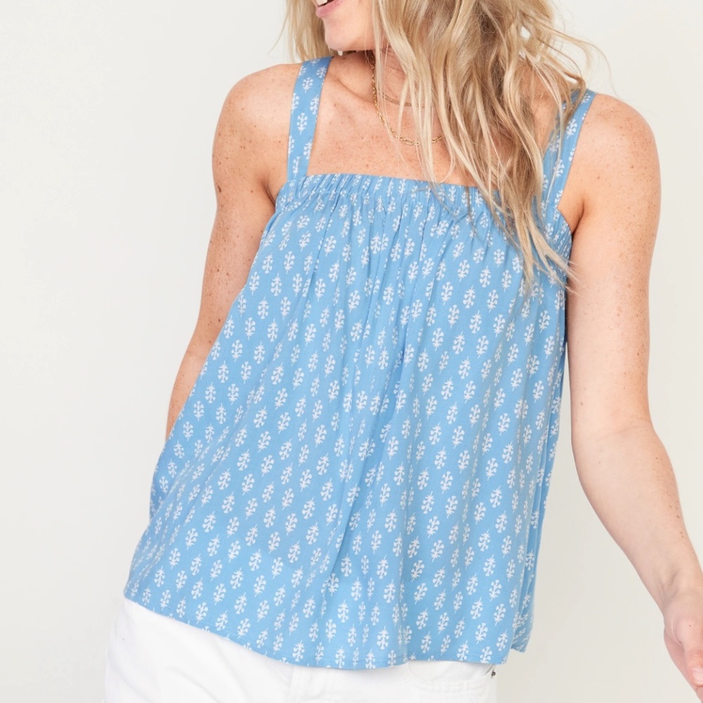 Tie-Back Cami Swing Blouse